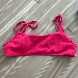 Hot pink shein bikini top, size small